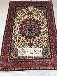 Kashmir Silk Rug Persian Wool & Silk Tabriz