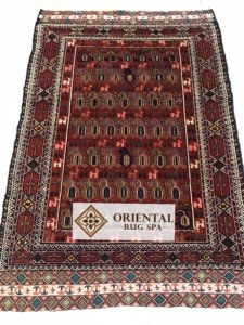Kashmir Silk Rug Persian Quchan Geometric Rug