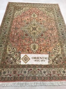 Kashmir Silk Rug Persian Wool and Silk Tabriz
